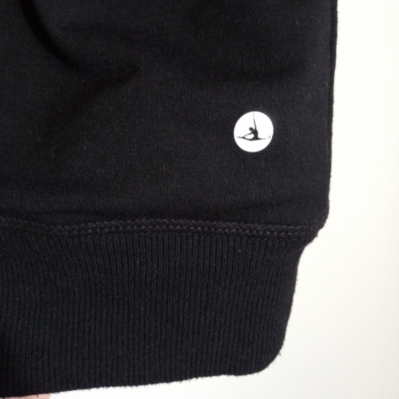 90 degrees by reflex black sleeveless hoodie with surplice neckline size XS - Picture 2 of 7